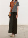 YANYAN KNITS Fall/Winter 2025: Daisy Work Jacket / V-Neck Vest / DAISY Maxi Skirt YYK-YW25-1241-LV Skirt (YYW25-2051)